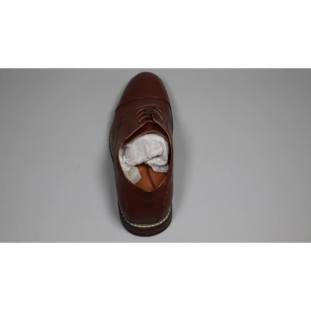 Men's Dress Shoes Formal Business Lace Up Oxford Dark Brown (Left Shoe) Size 12